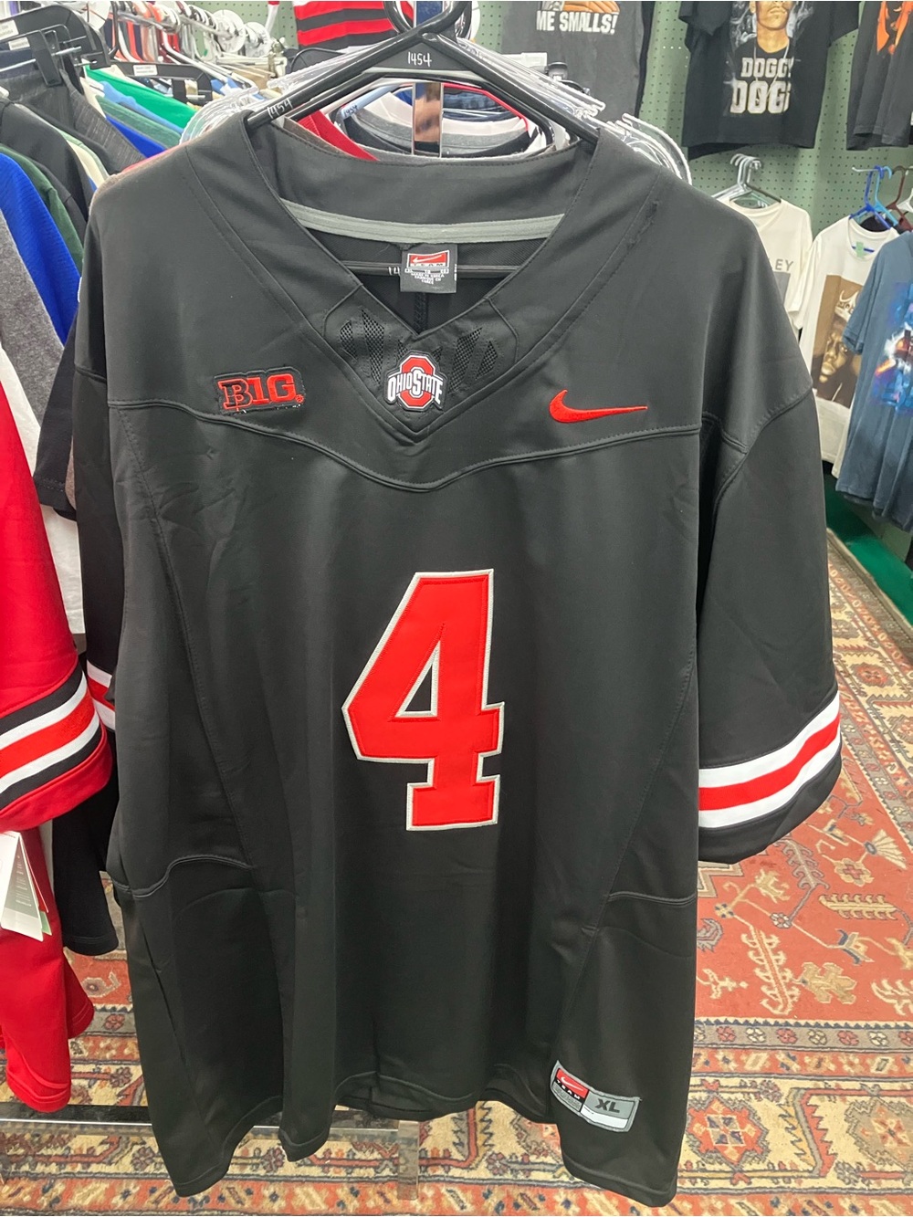 Nike Red or Black Ohio State #4 Jeremiah Smith Football Jersey - Picture 4 of 7